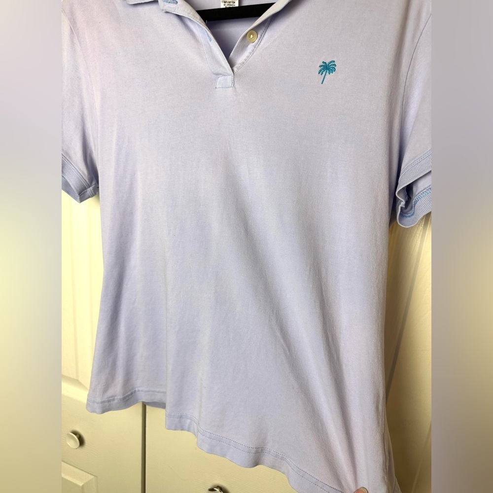 2 LILLY PULITZER Y2K Vintage Polo Shirts Blue Green Blouse Top Preppy Golf Knits - Picture 3 of 11